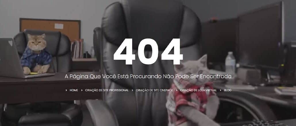 página de erro 404
